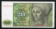 Deutsche Bundesbank 20 Mark 1960 1  72,00 EUR 