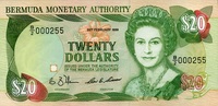 Bermuda 20 Dollars Pick 37b