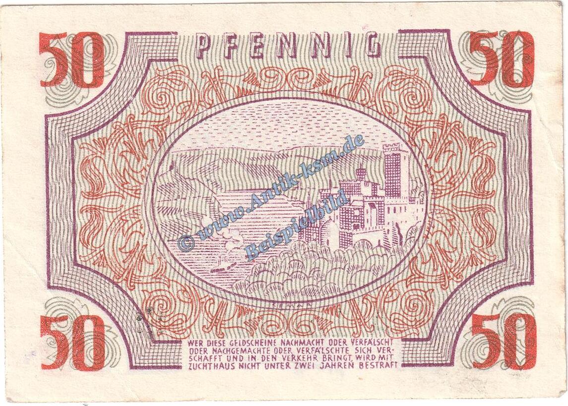 Alliierte Besatzung Rf Pf Banknote Pfennig Schein In Kfr Fbz