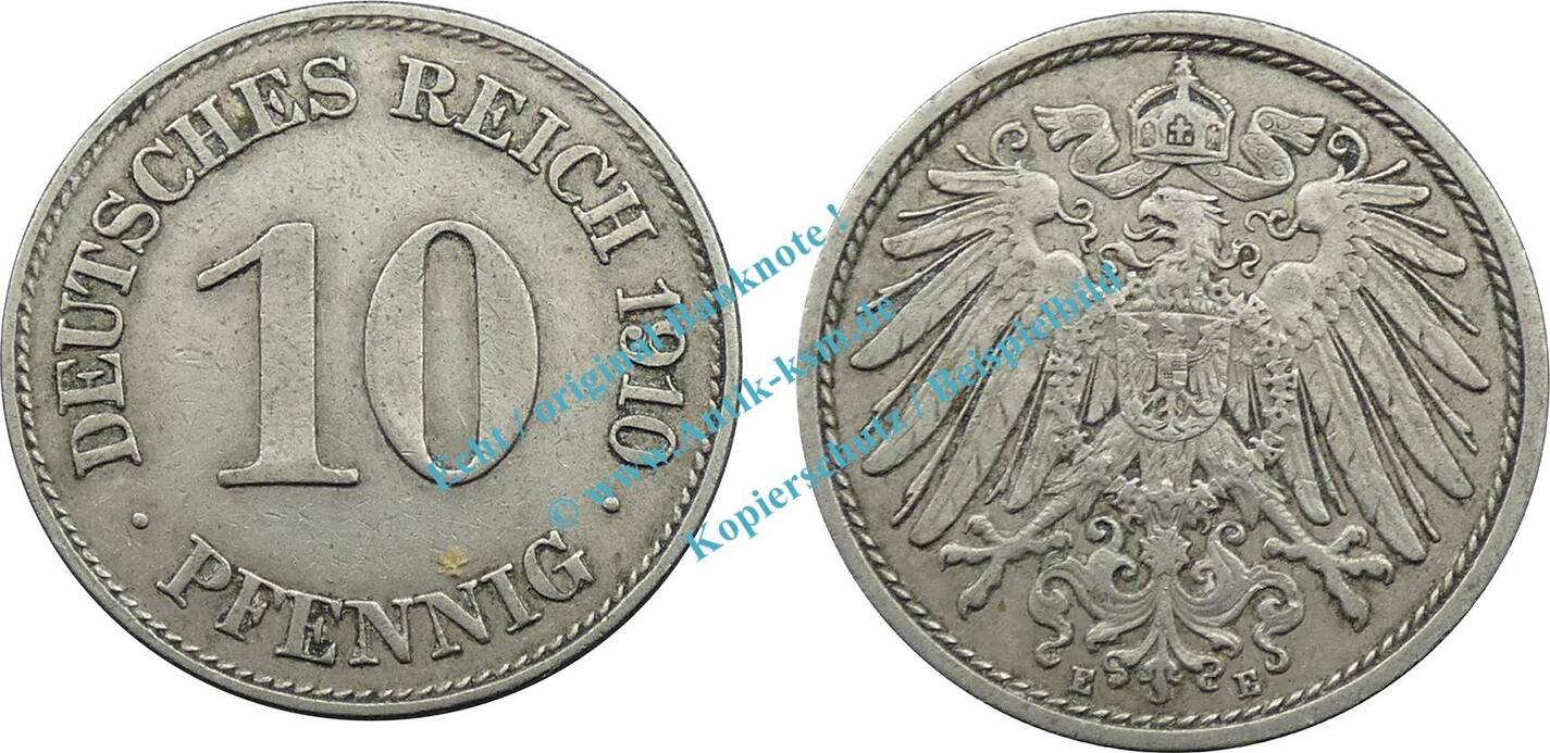 Kaiserreich De Pf Kursm Nze Kaiserreich Pfennig St Ck Ss Vz Von