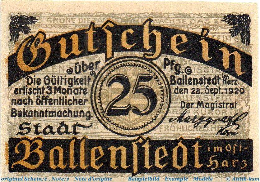 Seriennotgeld Deutschland Pfennig Schein Notgeld Der Stadt