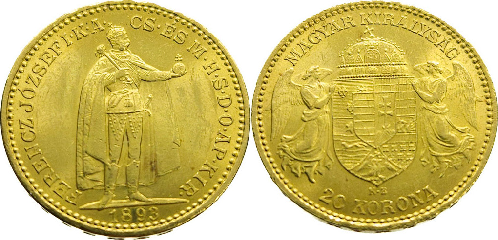 Hungary Korona Franz Joseph I Gold Extremely Fine Ma Shops