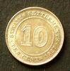 Straits Settlements 10 Cents S.30.2 / 600er Silber, 2,71g / George V.