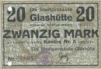 Deutsches Reich, Sachsen, 20 Mark Glashütte Stadtgirokasse