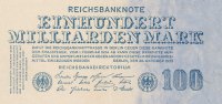 Deutsches Reich, 100 Mrd.Mark Ro.123