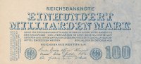 Deutsches Reich, 100 Mrd.Mark Ro.123