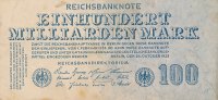 Deutsches Reich, 100 Mrd.Mark Ro.123