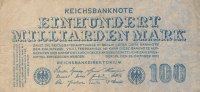 Deutsches Reich, 100 Mrd.Mark Ro.123