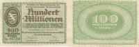 Deutsches Reich, Sachsen 100 Mio.Mark Dresden-Altstadt,