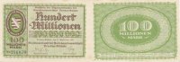 Deutsches Reich, Sachsen 100 Mio.Mark Dresden-Altstadt,