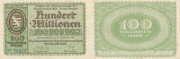 Deutsches Reich, Sachsen 100 Mio.Mark Dresden-Altstadt,
