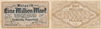 Deutsches Reich, Sachsen 1 Mio.Mark Dresden, Sächsische Staatsbank,