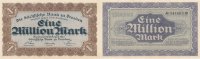 Deutsches Reich,Sachsen 1 Mio.Mark Dresden, Sächsische Bank,