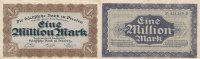 Deutsches Reich,Sachsen 1 Mio.Mark Dresden, Sächsische Bank,
