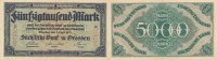 Deutsches Reich, Sachsen, 50ooo Mark Dresden, Sächsische Bank,
