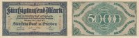 Deutsches Reich, Sachsen, 50ooo Mark Dresden, Sächsische Bank,