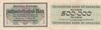 Deutsches Reich, Sachsen, 500ooo Mark Dresden, Sächsische Bank,