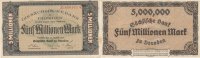 Deutsches Reich, Sachsen, 5 Mio.Mark Dresden, Sächsische Bank,