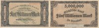 Deutsches Reich, Sachsen, 5 Mio.Mark Dresden, Sächsische Bank,