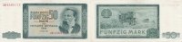 Deutschland DDR, 50 Mark Ro.357b, Austauschnote ZD