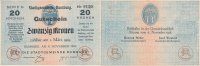 Böhmen, Österreich, 20 Kronen Rumburg Stadtgemeinde,