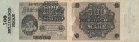 Deutsches Reich, 500 Mrd.Mark Ro.121a Reichsdruck