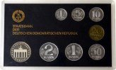 DDR 1 Pfennig - 5 Mark DDR, Kursmünzensatz, KMS, 1989, PP
