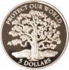 Niue 5 Dollars Niue, 5 Dollars, Eiche, 1993, PP