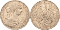 Frankfurt, Freie Stadt Verinstaler Frankfurt, Vereinstaler, Weibliches Brustbild, 1858, ss+
