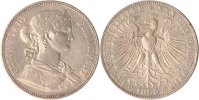 Frankfurt, Freie Stadt Vereinstaler Frankfurt, Doppeltaler, Weibliches Brustbild, 1865, ss/vz