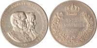 Sachsen Doppeltaler Sachsen, Doppeltaler, Goldene Hochzeit, 1872, vz