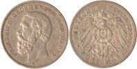 Baden 5 Mark Baden, 5 Mark, Friedrich I., 1900, ss+
