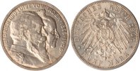 Baden 5 Mark Baden, 5 Mark, Goldene Hochzeit, 1906, fast st