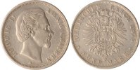 Bayern 5 Mark Bayern, 5 Mark, Ludwig II., 1875, ss, Rdf.