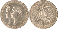 Mecklenburg-Schwerin 5 Mark Mecklenburg-Schwerin, 5 Mark, Zur Hochzeit, 1904, vz/st