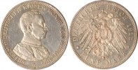 Preussen 5 Mark Preussen, 5 Mark, Kaiser in Uniform, 1913, vz+