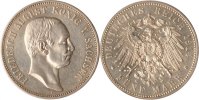 Sachsen 5 Mark Sachsen, 5 Mark, Friedrich August III., 1914, vz+
