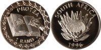 Südafrika 1 Rand Südafrika, 1 Rand, Königsprotea, 1996, st