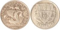 Portugal 10 Escudo Portugal, 10 Escudo, 1932, Segelschiff, ss/vz