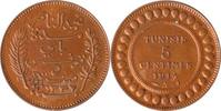 Tunesien 5 Centimes Tunesien, 5 Centimes, A.H. 1332 (1914), vz+