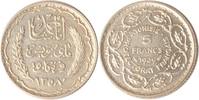 Tunesien 5 Francs Tunesien, 5 Francs, A.H. 1358 (1939), vz+