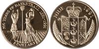 Niue 5 Dollars Niue, 5 Dollars, 100 Jahre Basketball, 1991, st