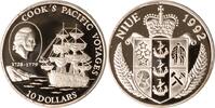 Niue 10 Dollars Niue, 10 Dollars, James Cook, 1992, PP