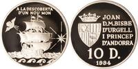Andorra 10 Diners Andorra, 10 Diners, 500 Jahre Entdeckung Amerikas, 1994, PP