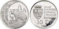 Andorra 10 Diners Andorra, 10 Diners, Braunbären, 1992, PP