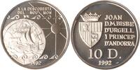 Andorra 10 Diners Andorra, 10 Diners, 500 Jahre Entdeckug Amerikas, 1992, PP