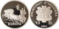 Andorra 10 Diners Andorra, 10 Diners, Quadriga, 2001, PP