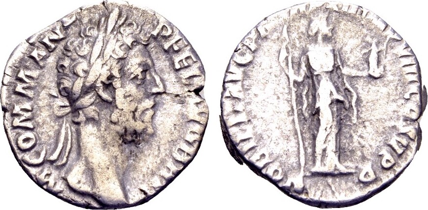 Roman Imperial Commodus Ad Ar Denarius Mm Gram Rome