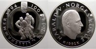Norwegen 100 Kronen (Lillehammer) Harald V. seit 1991.