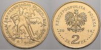 Polen-Republik 1990 bis Heute 2 Zlote (Sochi) Republik Polen seit 1990.